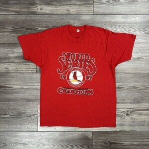 Vintage 80’s St Louis Cardinals MLB World Series T Shirt